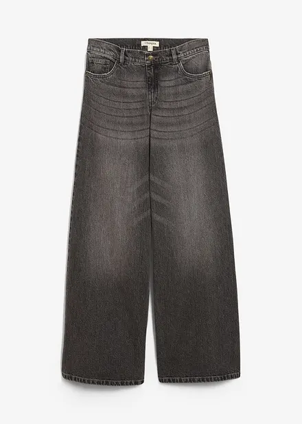 Wide Leg Jeans Mid Waist