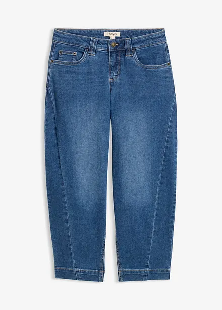 Barrel Jeans, Mid Waist, cropped