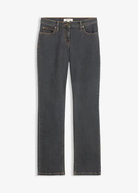 Straight Stretch Jeans Mid Waist