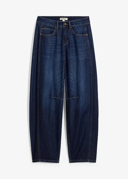 Jeans i Barrel-modell, Mid Waist, Super Soft