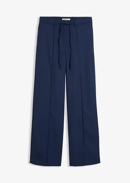 Rakt skuren byxa med bekv&auml;m midja