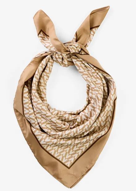 Stor scarf med grafiskt m&ouml;nster