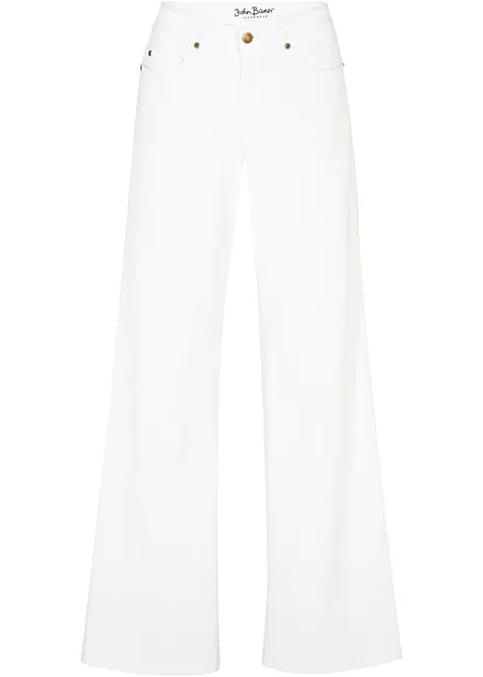Wide Leg jeans, Mid Waist, Stretch