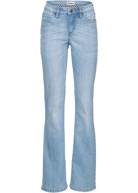 Bootcut Jeans Mid Waist, Comfort Stretch
