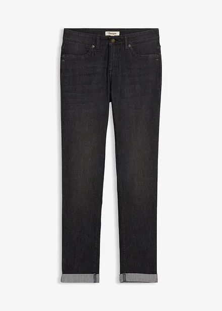 Straight Jeans Mid Waist, Stretch