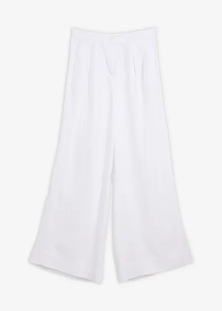 Byxa med gubbveck, av lyocell med mjukt fall