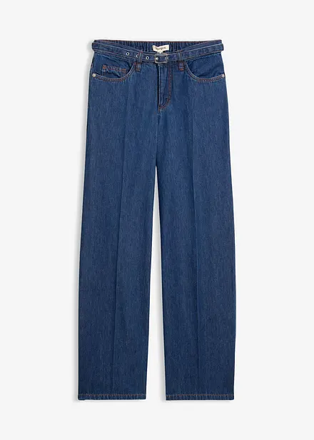 Loose Straight Jeans Mid Waist