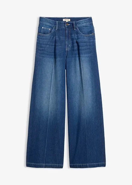 Super Wide Leg Jeans Mid Waist