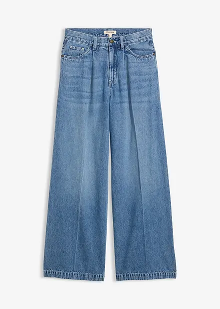 Super Wide Leg Jeans Mid Waist