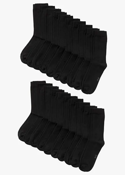 Strumpor med ekologisk bomull (20-pack)