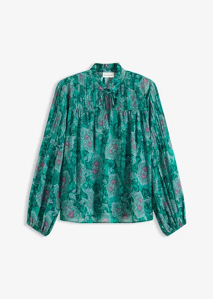 Chiffongtunika med paisleym&ouml;nster