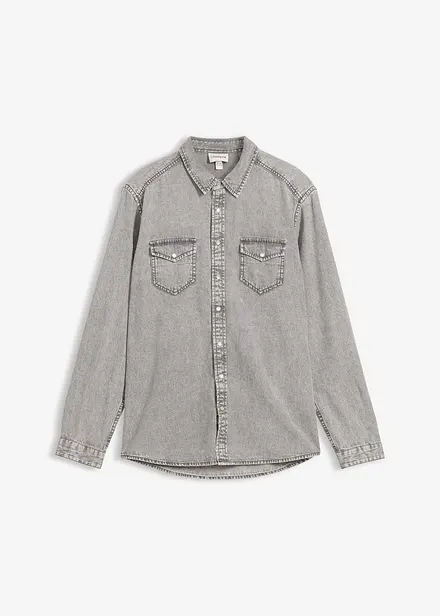 Jeansskjorta i ekologisk bomull