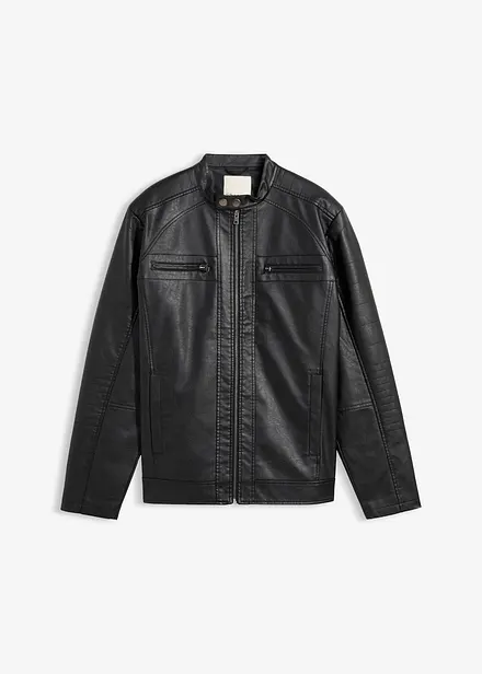 Jacka i skinnimititation, normal passform