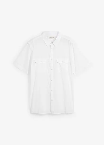 Kort&auml;rmad skjorta i ren bomull