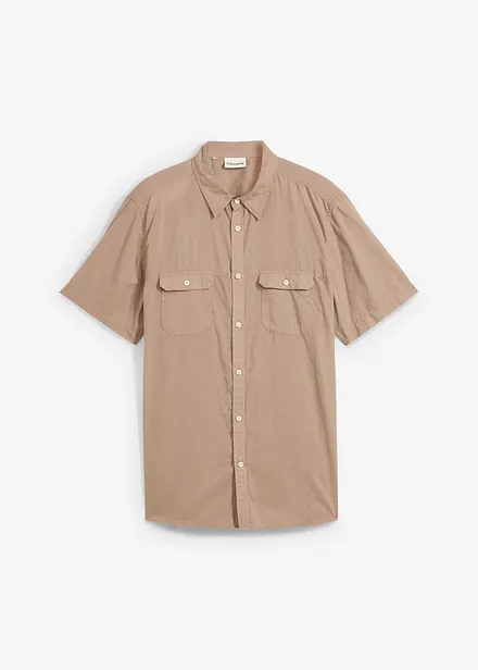 Kort&auml;rmad skjorta i ren bomull