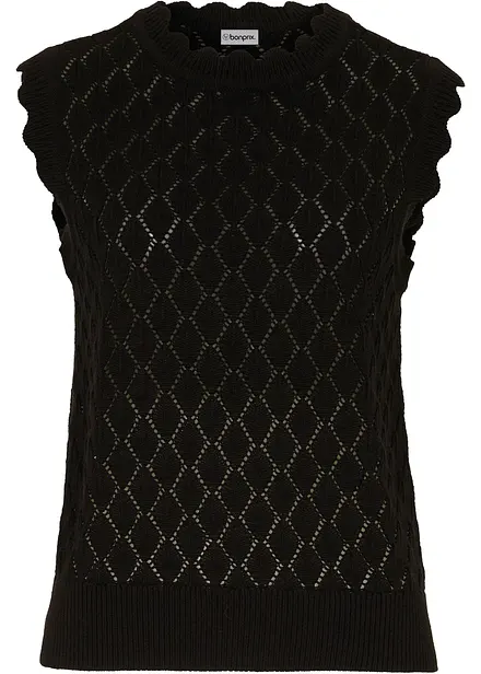 Slipover i bomullsmix med h&aring;lm&ouml;nster