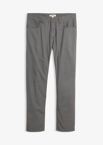 Byxa i twill av bomull, Regular Fit, Straight