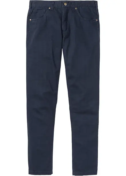 Byxa i twill av bomull, Regular Fit, Straight