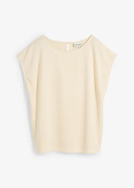 Oversizetopp med stickad look