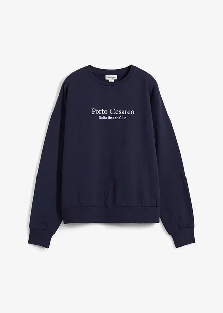 Oversizesweatshirt med broderi