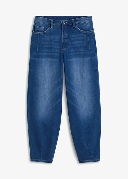Barrel Jeans, High Waist, ekologisk bomull