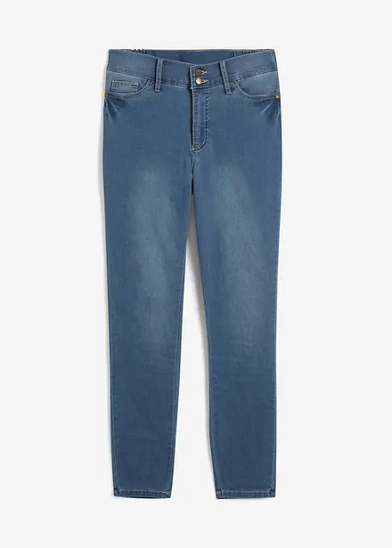 Highwaist-jeans i Slim Fit med Super Stretch