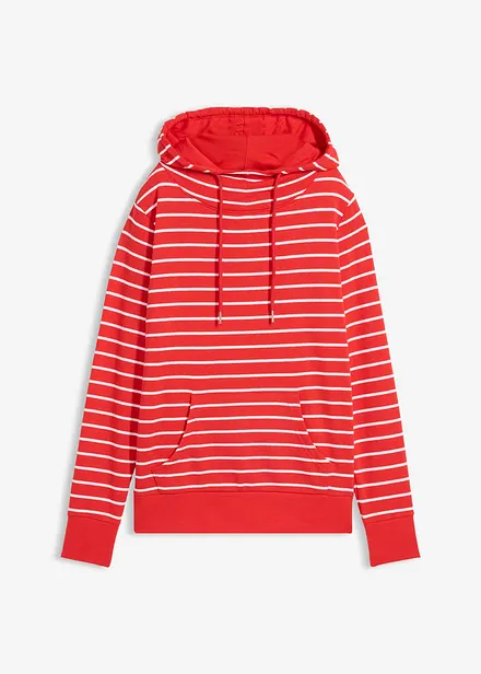 Sweatshirt med luva i bomullsmix