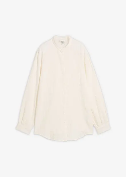 L&aring;ng blus i luftig muslin