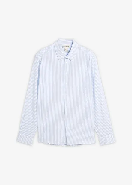 Skjorta av bomullsb&auml;ckeb&ouml;lja, Regular Fit