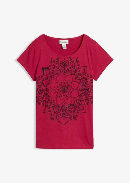 Topp i flamgarn, kort&auml;rmad