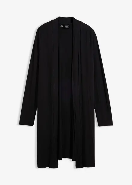 Tunn l&aring;ng cardigan i mjuk viskos