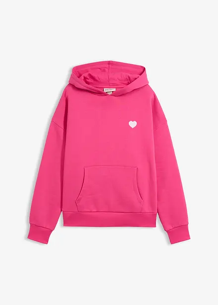 Oversizesweatshirt med huva i mjuk bomullsblandning