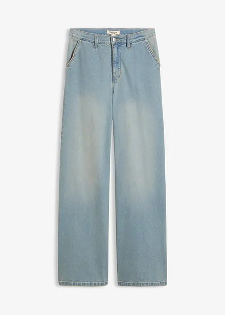 Straight jeans, Loose modell med High Waist