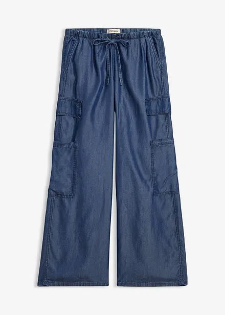 Vid dra-p&aring; byxa av mjuk Lyocell