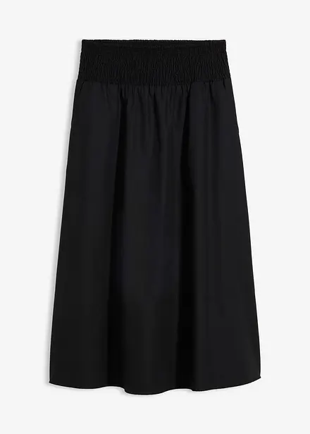 Mellanl&aring;ng kjol i ren bomull