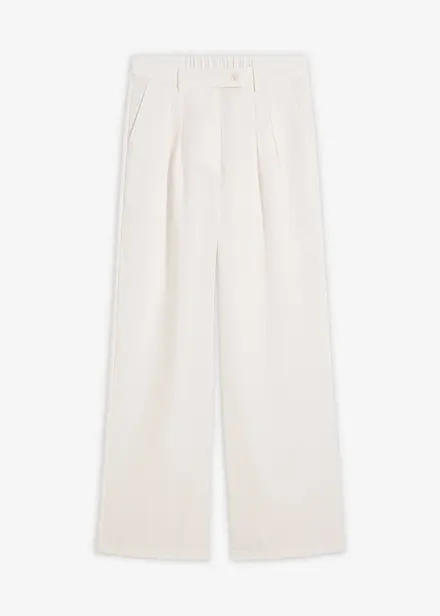 Byxa med dekorativ knapp, av viskosmix