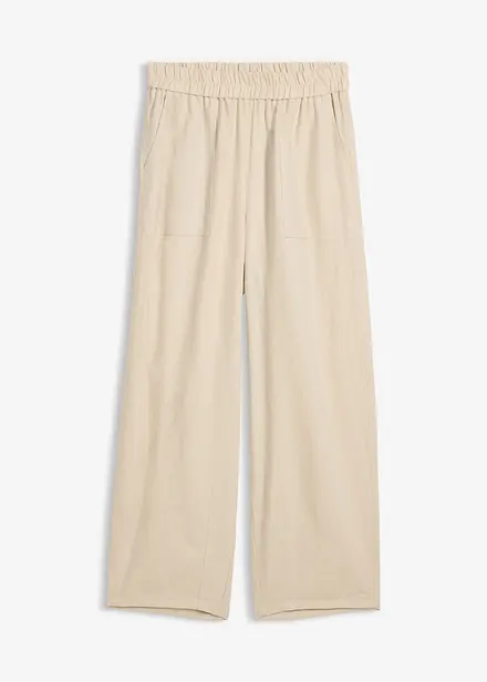 Byxa i barrelmodell, av tunn linnemix