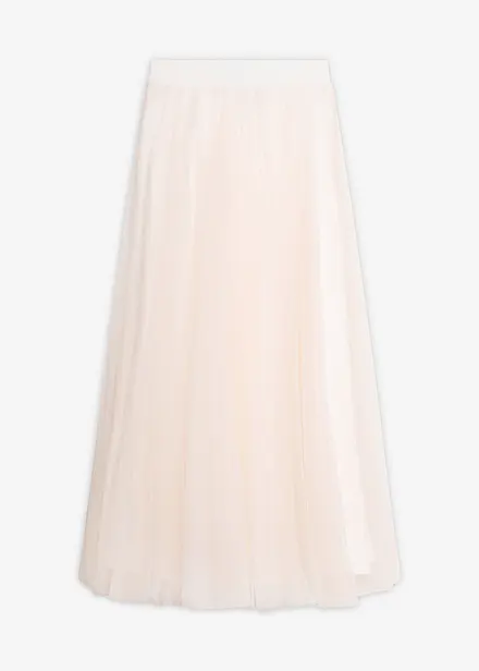 Maxikjol i skir tyll