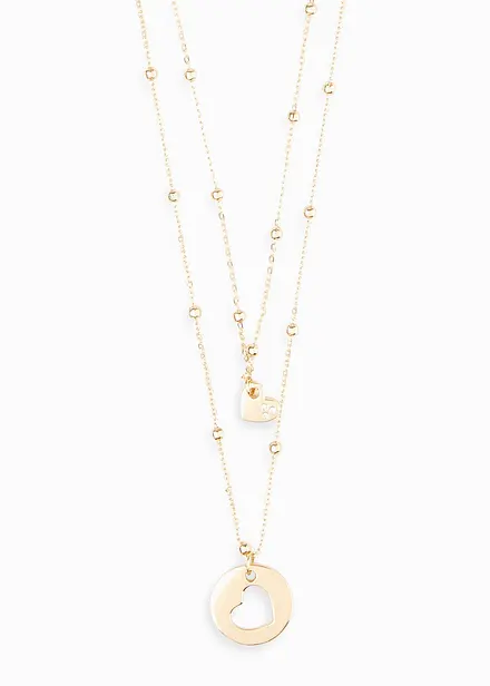 Set med halsband prytt med hj&auml;rth&auml;ngen (2 delar)