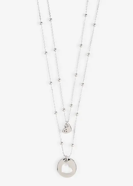 Set med halsband prytt med hj&auml;rth&auml;ngen (2 delar)