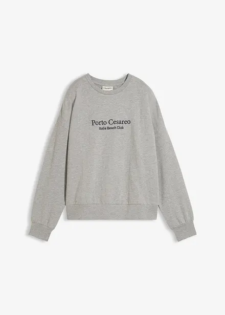 Oversizesweatshirt med broderi