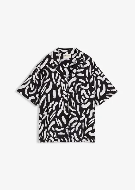 Skjortblus i f&ouml;ljsam viskos