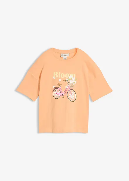 Ledig T-shirt i bomull