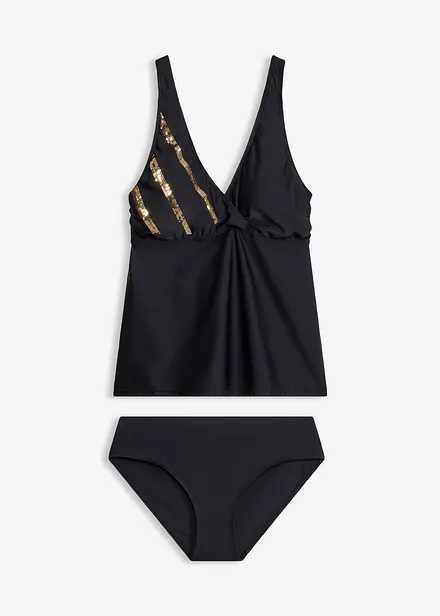 Tankini med paljetter (2 delar)