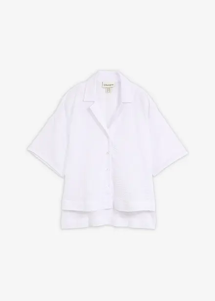 Skjortblus i oversizemodell