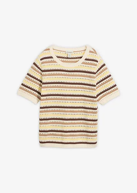 Stickad topp med h&aring;lm&ouml;nster