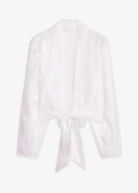 Bolero av tunn tyll med knytdetalj