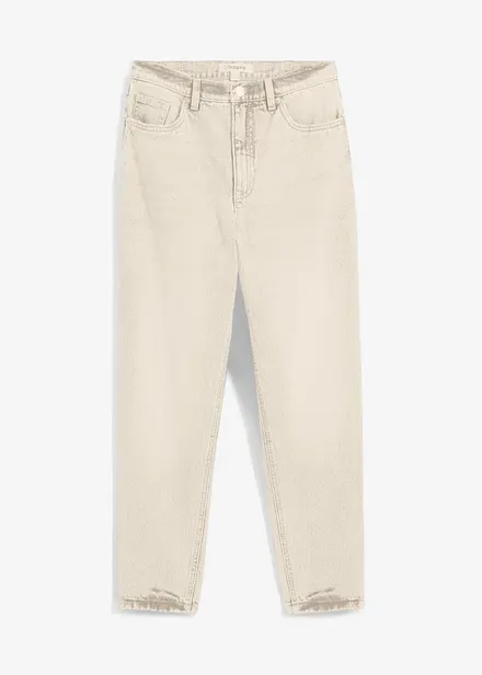 Mom Jeans, High Waist, Low Stretch, cropped