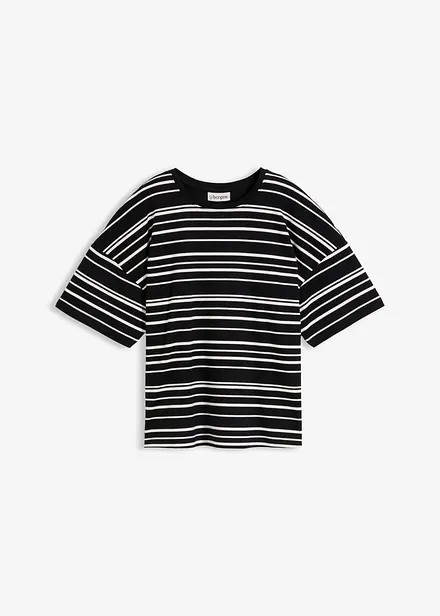 Randig T-shirt i bomull