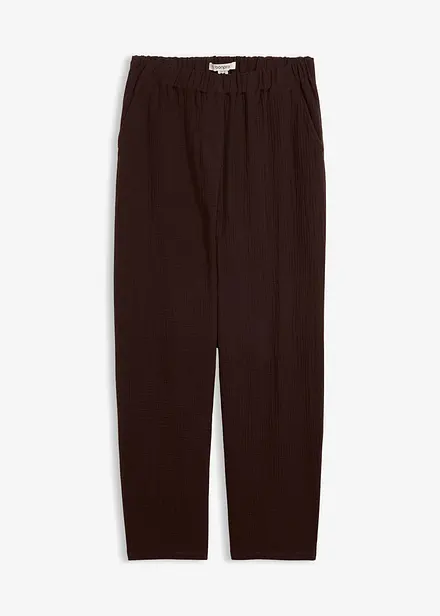 Byxa i barrelmodell av bomullsmuslin